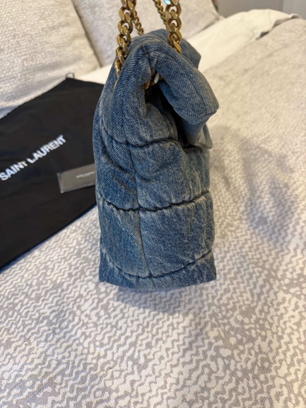 Saint Laurent Denim Medium Quilted Loulou - Picture 4 of 10